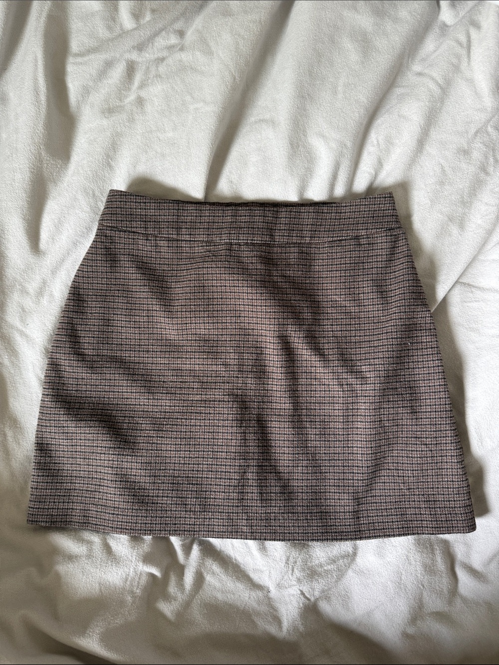 Abercrombie & Fitch Taupe Check Mini Skort